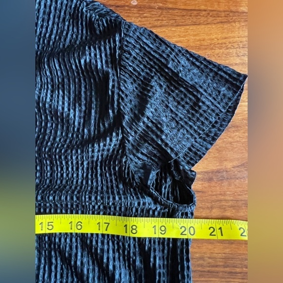 SABINA Musayev Revolve Anthro black textured open weave midi dress size small - Picture 11 of 13